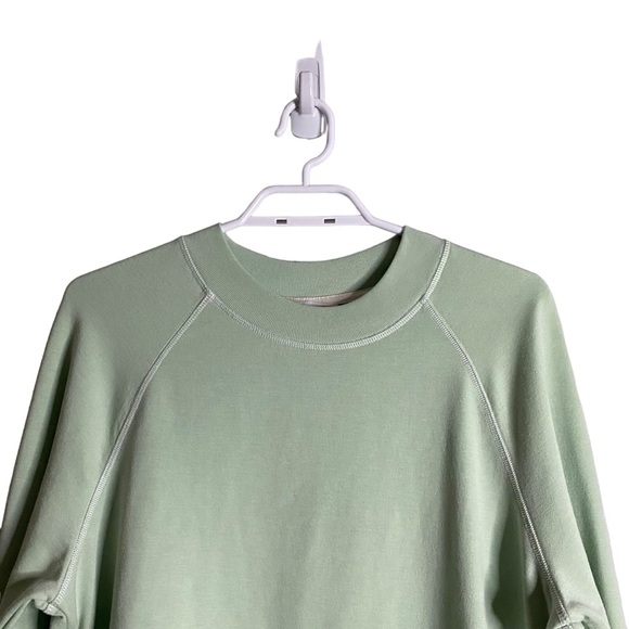 Shambhala Women's Mint Green Crewneck Athleisure Sweatshirt - Picture 2 of 8
